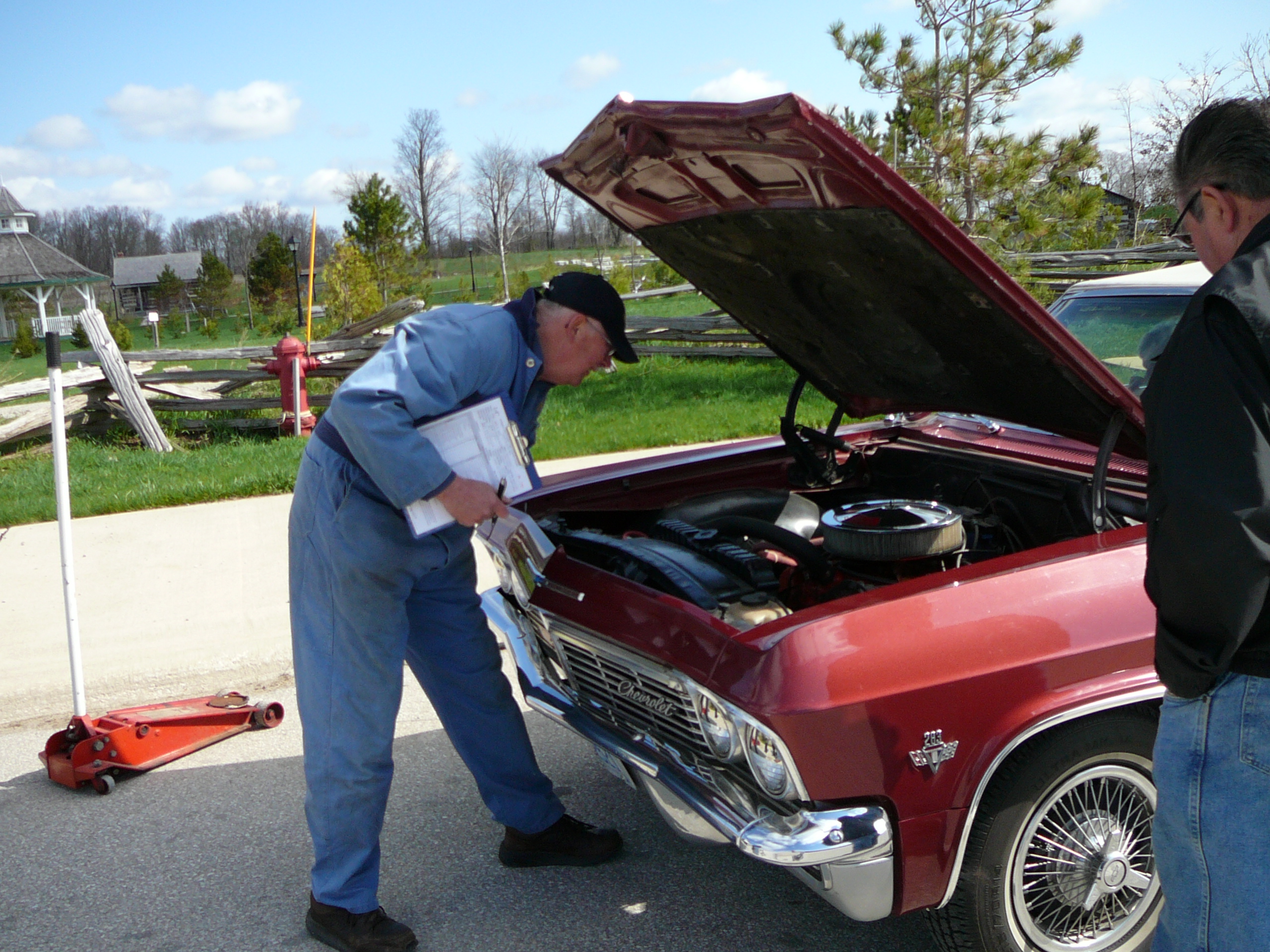 Bluewater Region Reg checking Impala on Inspection day