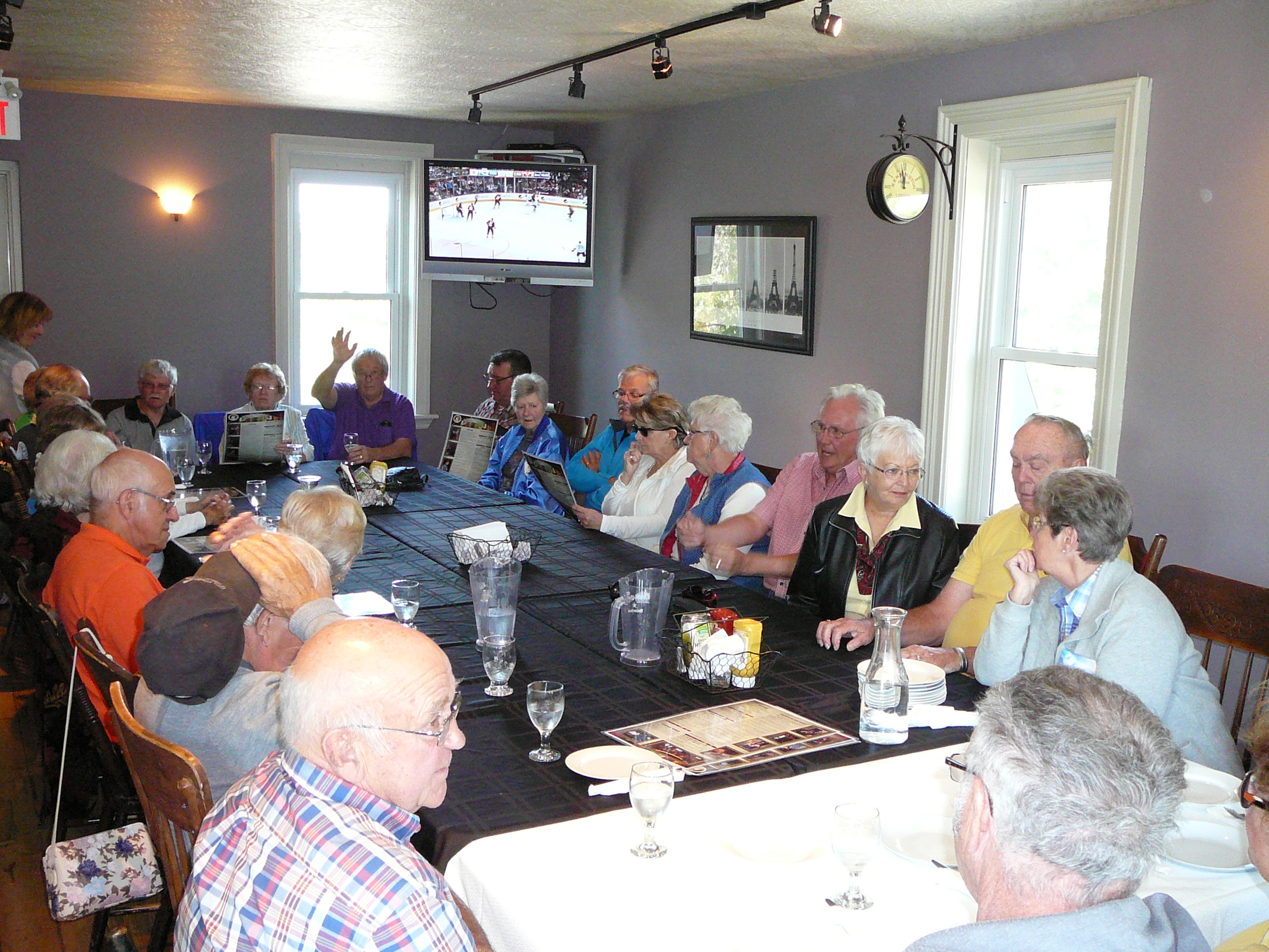 Bluewater Region members Lunch break at Triverton's Restaurant