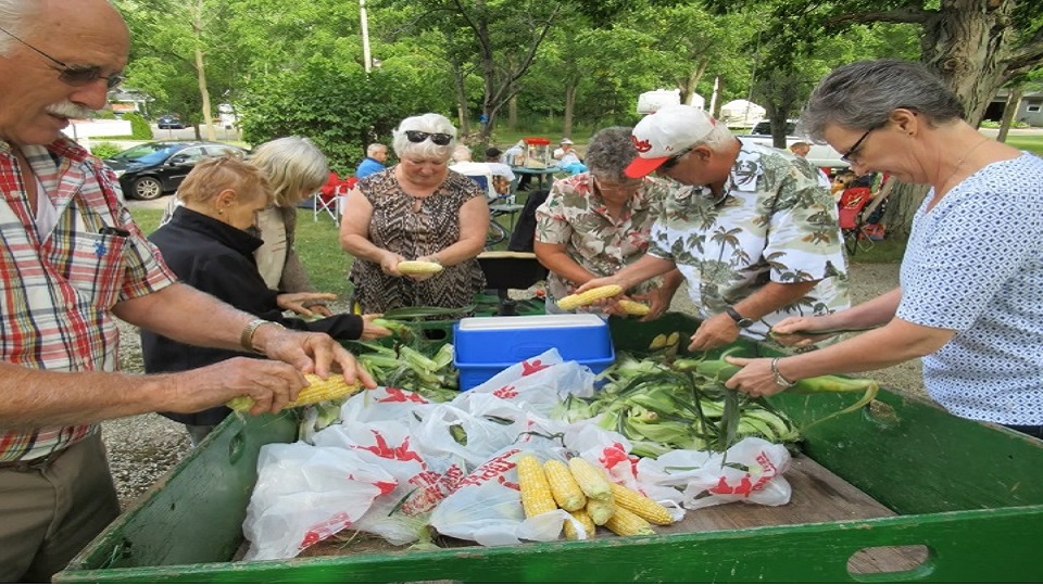 MEMBERS AT BBQ