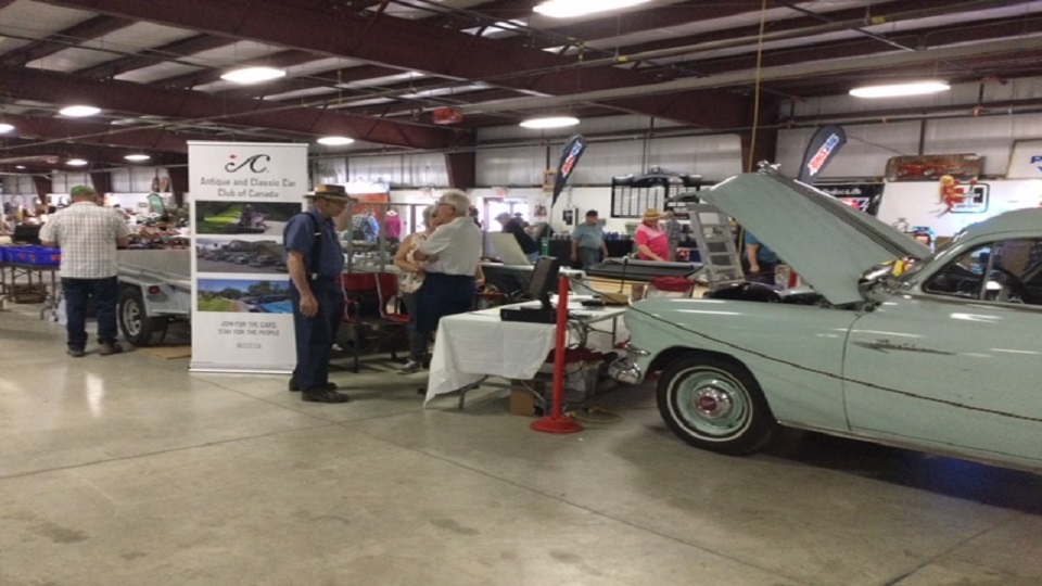 Lindsay Flea market  Kawartha Lakes booth, with 53 Pontiac