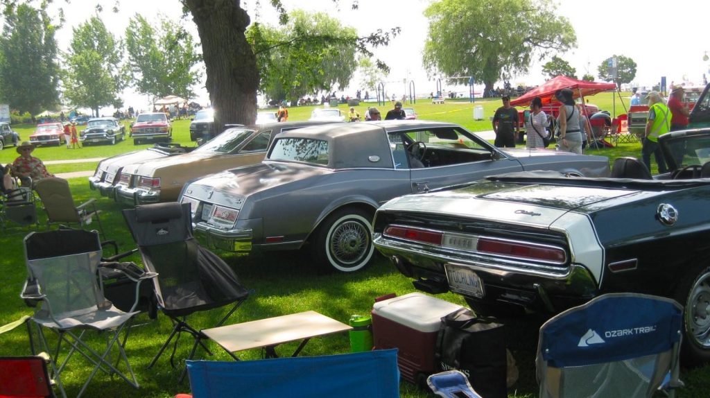 Kawartha Lakes Members attending the Lakeside car show in Cobourg