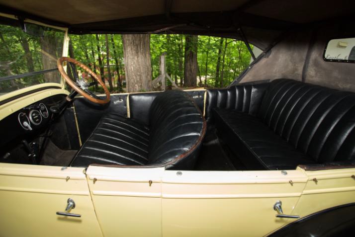 interior view of 1927 Chevy